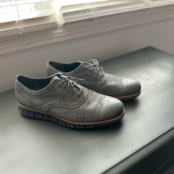 Men’s Cole Haan’s Size 10 1/2 Grey with tan accent - Picture 2 of 8
